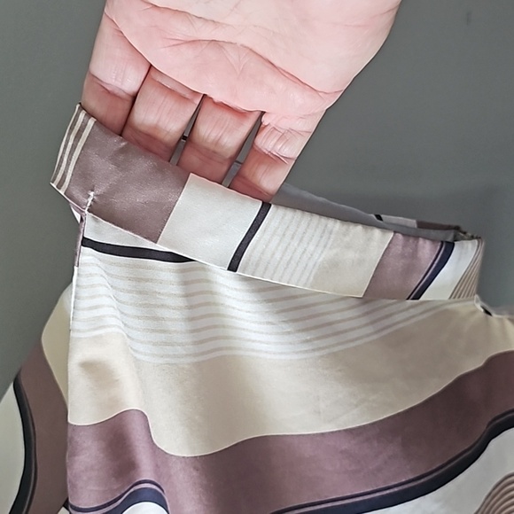 SHEIN Curve Retro 70s Striped Button Down Blouse - Picture 6 of 12